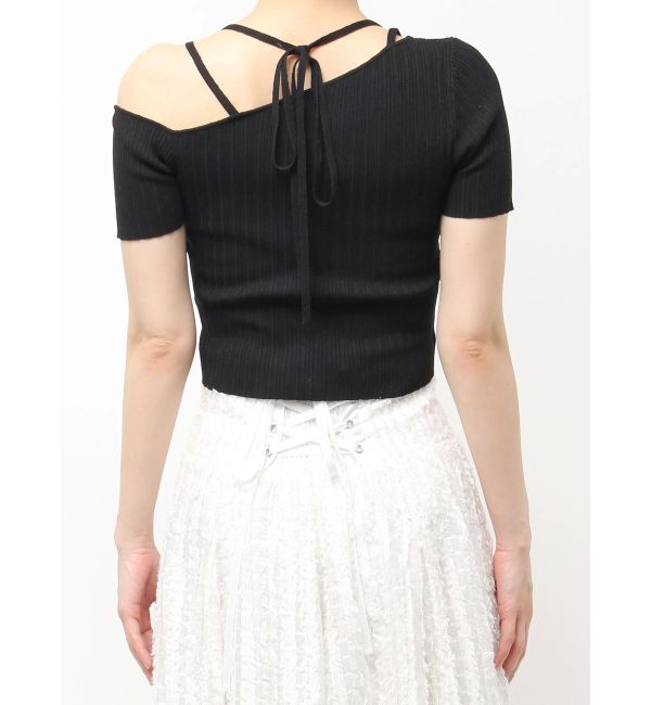 dazzlin「ワンショルレイヤードリブニット」|ニット・セーター|