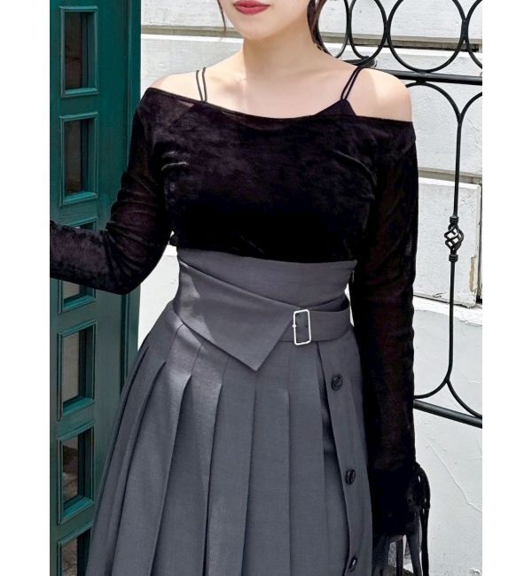 dazzlin「シアーベロアレイヤードトップス」|Tシャツ・カットソー|