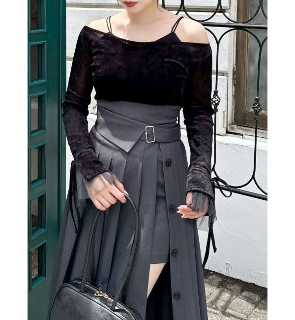 dazzlin「シアーベロアレイヤードトップス」|Tシャツ・カットソー|