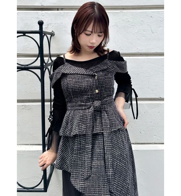 dazzlin「シアーベロアレイヤードトップス」|Tシャツ・カットソー|