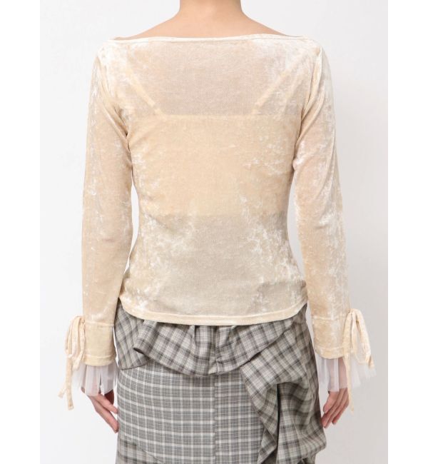 dazzlin「シアーベロアレイヤードトップス」|Tシャツ・カットソー|