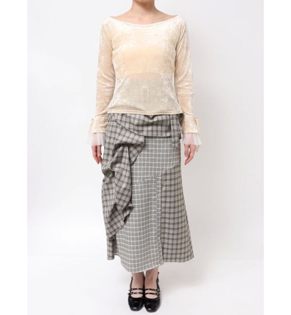 dazzlin「シアーベロアレイヤードトップス」|Tシャツ・カットソー|