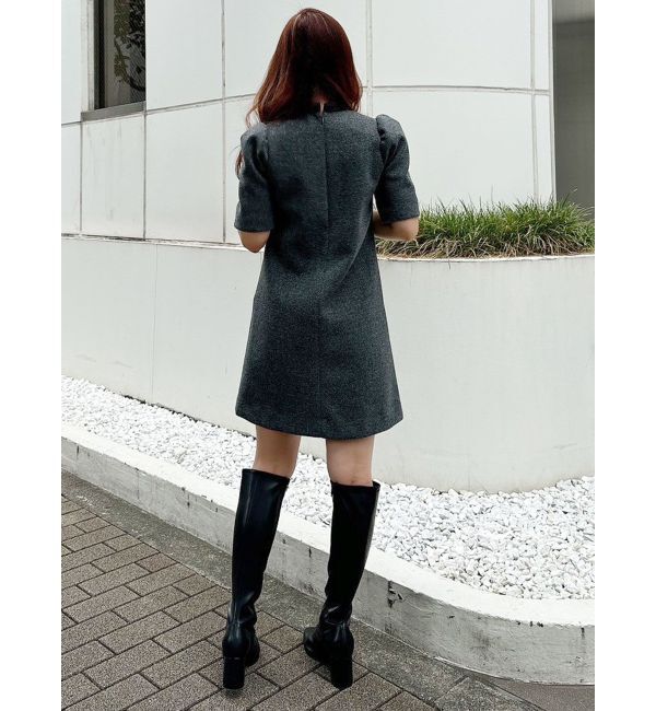 MERCURYDUO「バイカラーレースミニワンピース」|ワンピース|