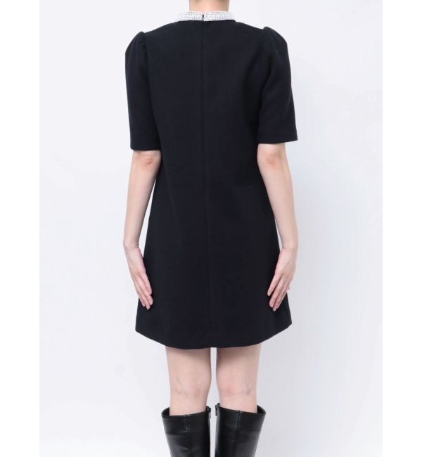 MERCURYDUO「バイカラーレースミニワンピース」|ワンピース|