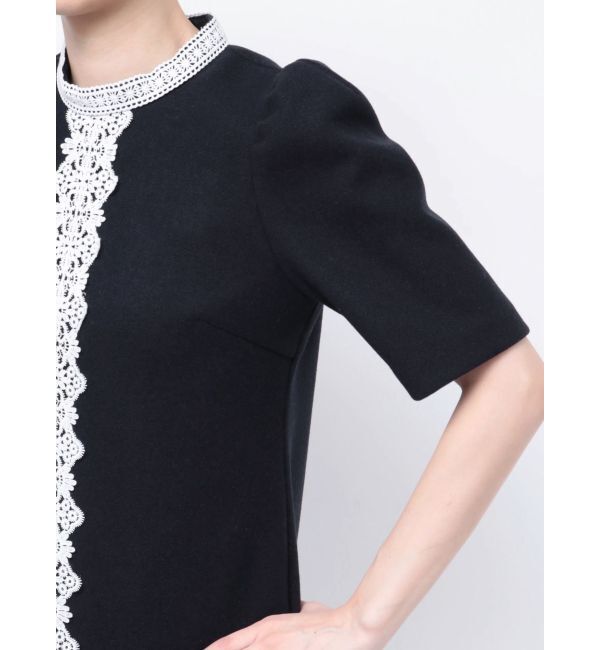 MERCURYDUO「バイカラーレースミニワンピース」|ワンピース|