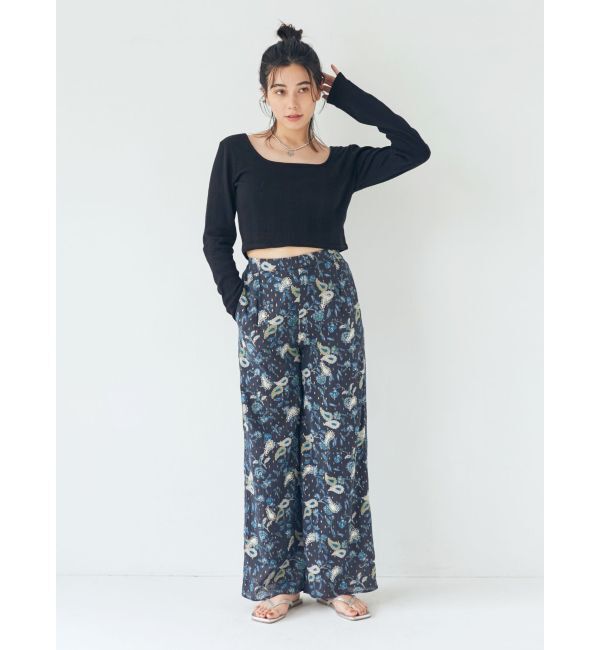 Ungrid「スパンコール刺繍ラフパンツ」|その他|