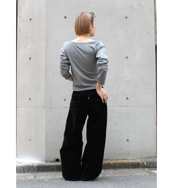 Ungrid「タックデザインオフショルロングスリーブTee」|Tシャツ・カットソー|