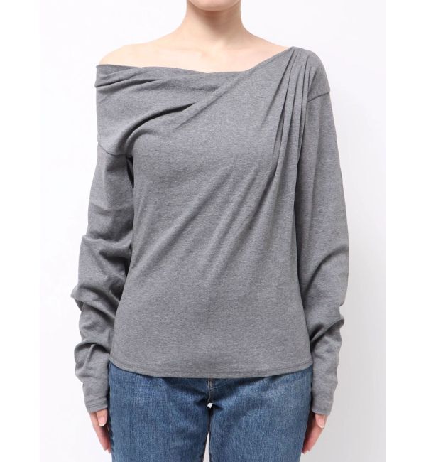 Ungrid「タックデザインオフショルロングスリーブTee」|Tシャツ・カットソー|