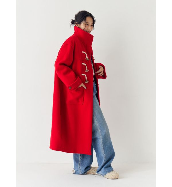 Ungrid「スタンドカラーダッフルコート」|ダッフルコート|レッド