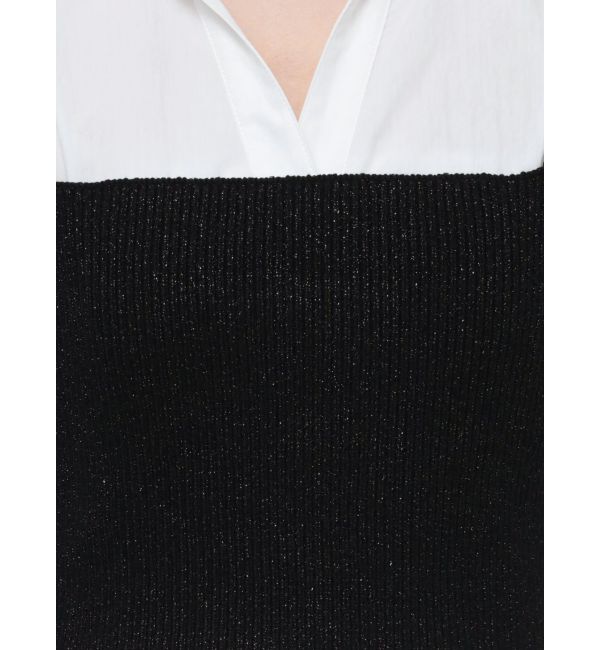 LAGUNAMOON「ラメビスチェセットシャツワンピース」|ワンピース|