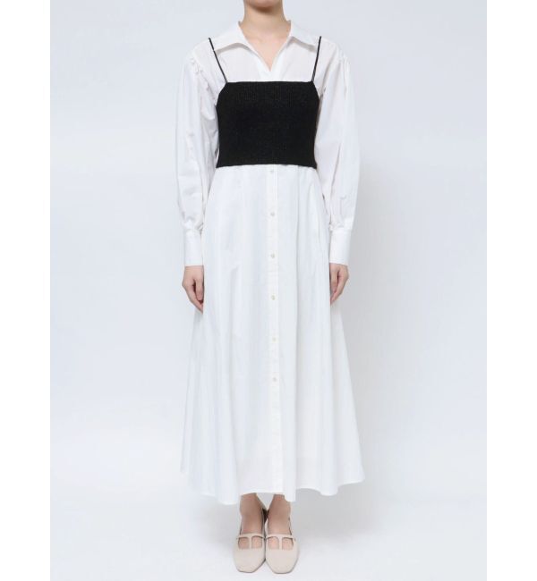 LAGUNAMOON「ラメビスチェセットシャツワンピース」|ワンピース|