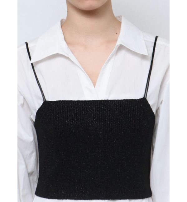 LAGUNAMOON「ラメビスチェセットシャツワンピース」|ワンピース|