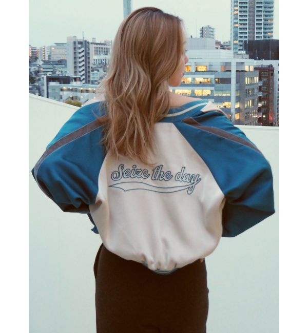 EVRIS「エンブロイダリーサテンブルゾン」|ブルゾン・スタジャン|