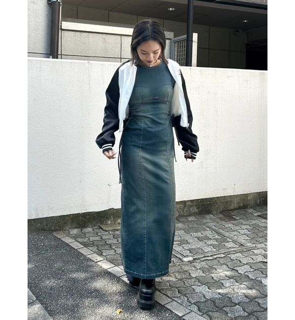 EVRIS「エンブロイダリーサテンブルゾン」|ブルゾン・スタジャン|