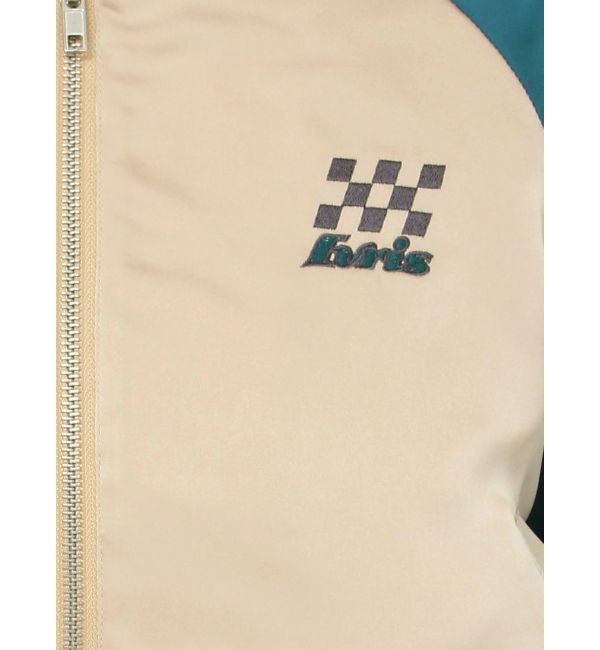 EVRIS「エンブロイダリーサテンブルゾン」|ブルゾン・スタジャン|