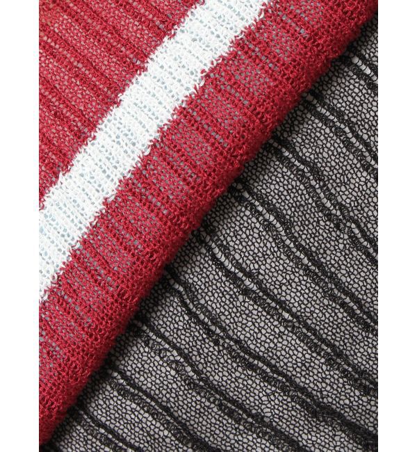 EVRIS「シアーボーダーサマーニットトップス」|ニット・セーター|