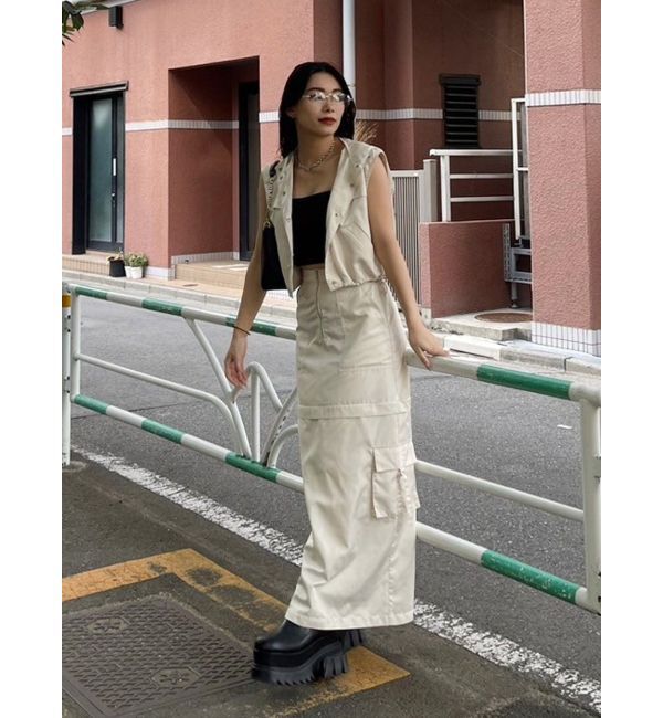 EVRIS「2WAYカーゴスカート【セットアップ着用可能】」|スカート|