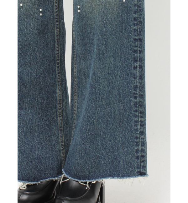 EVRIS「bijouワイドデニムパンツ」|デニム|