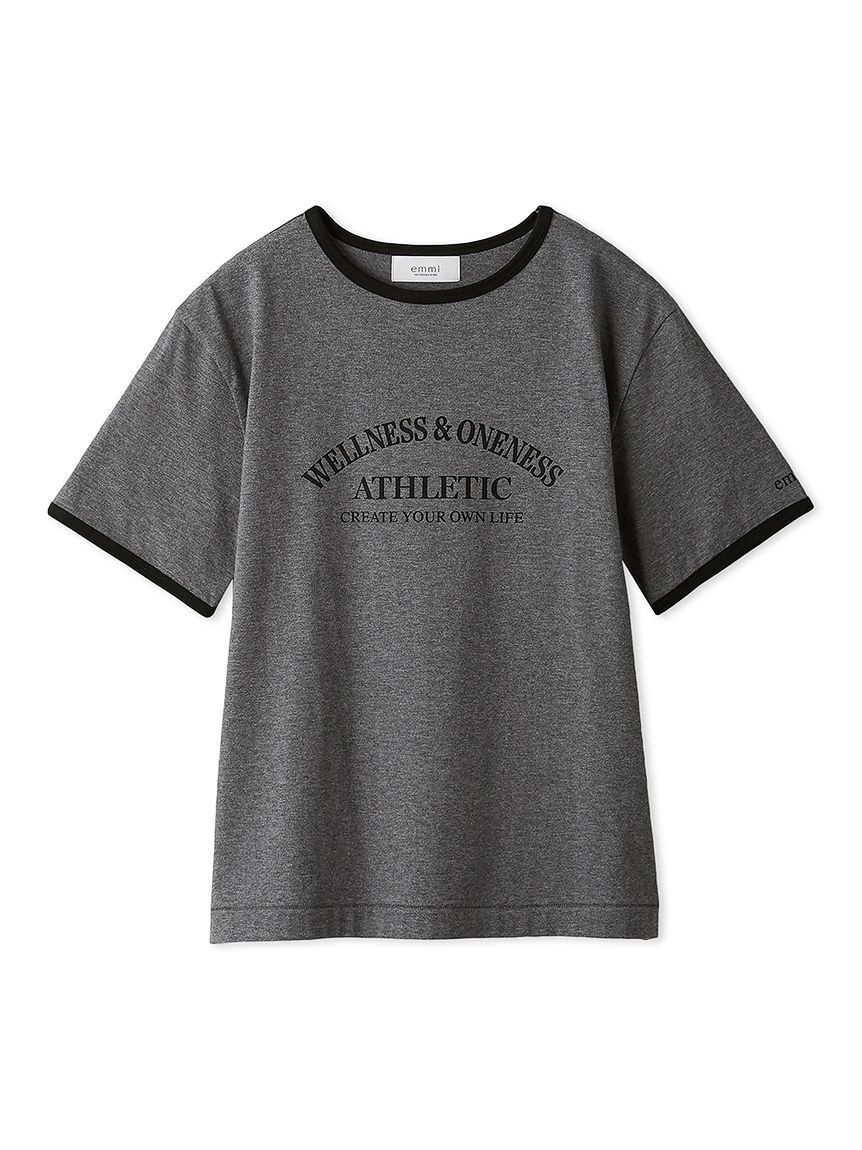 emmi atelier「グラフィックリンガーTシャツ」|Tシャツ・カットソー|