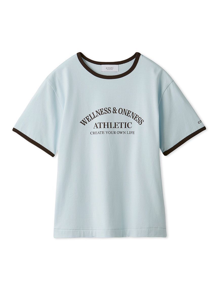 emmi atelier「グラフィックリンガーTシャツ」|Tシャツ・カットソー|