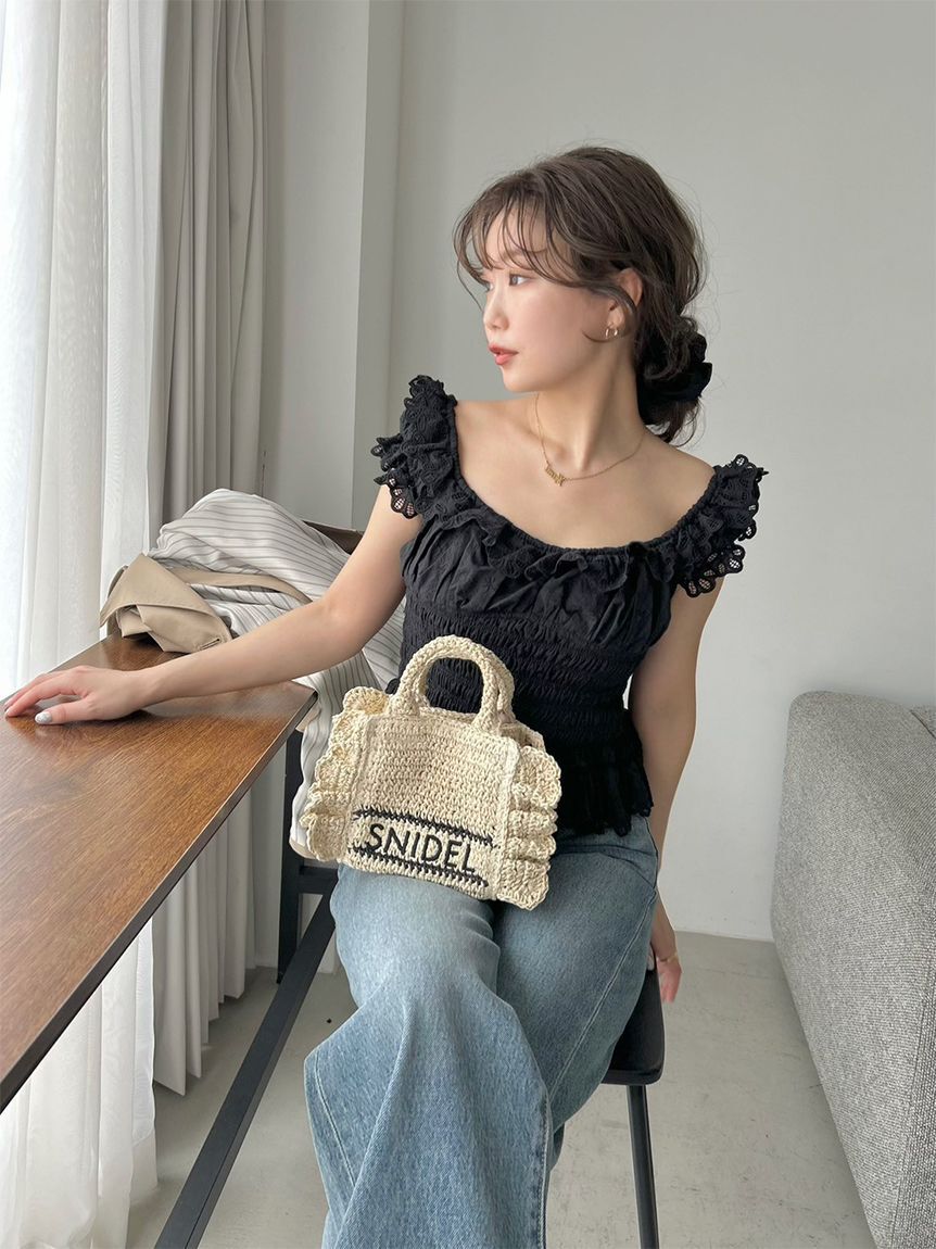 SNIDEL「コットンシャーリングブラウス」|シャツ・ブラウス|