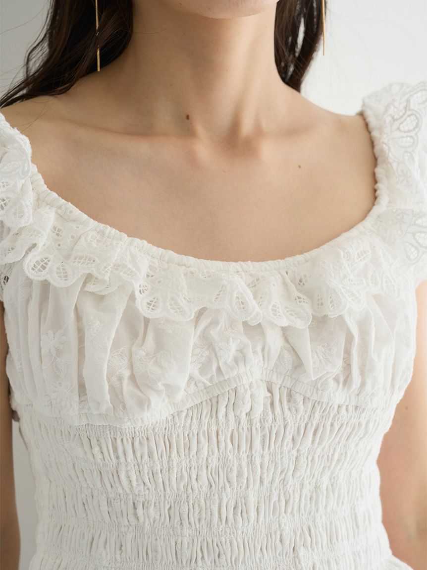 SNIDEL「コットンシャーリングブラウス」|シャツ・ブラウス|