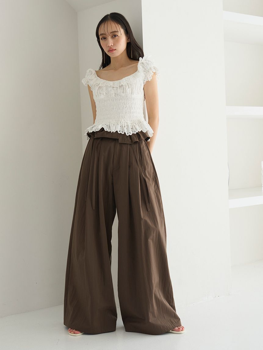 SNIDEL「コットンシャーリングブラウス」|シャツ・ブラウス|