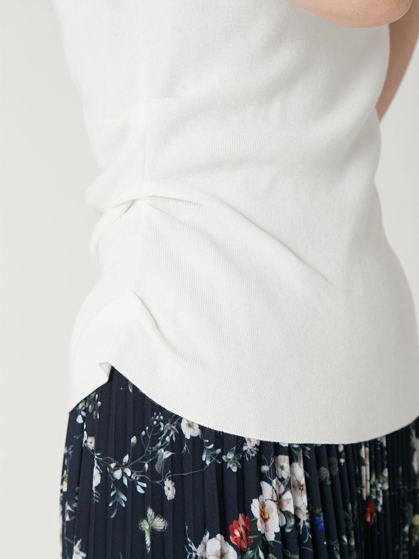 FRAY I.D「アシメネックドレープニット／ウォッシャブル」|ニット・セーター|