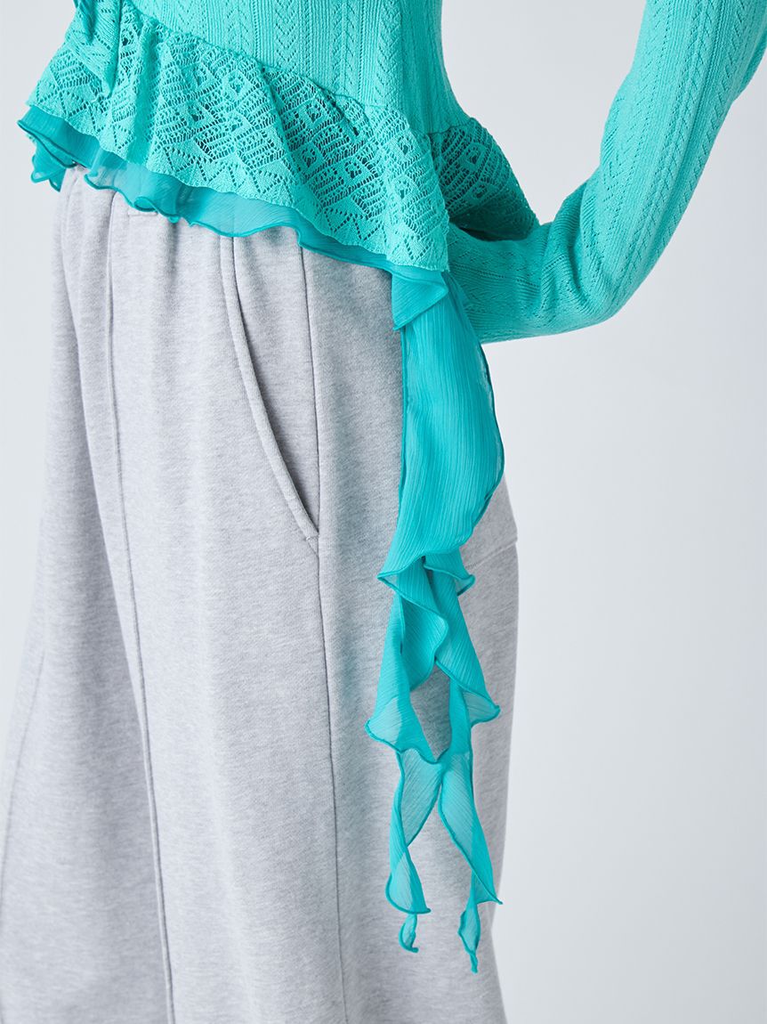 LILY BROWN「【限定カラー】ボリュームフリルニットトップス」|ニット・セーター|