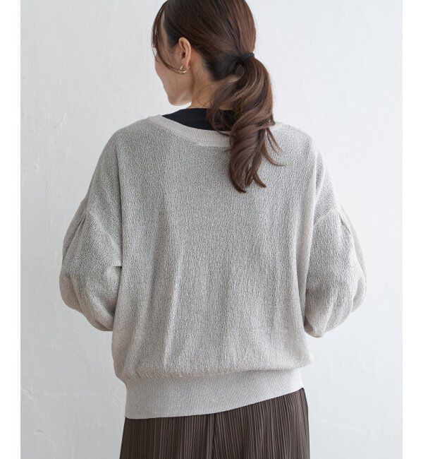 ikka「Vネックラメニットカーディガン」|その他|