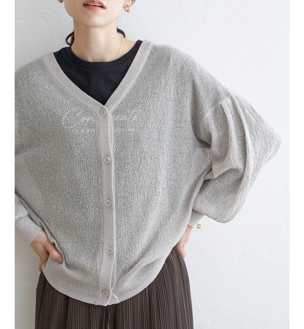 ikka「Vネックラメニットカーディガン」|その他|