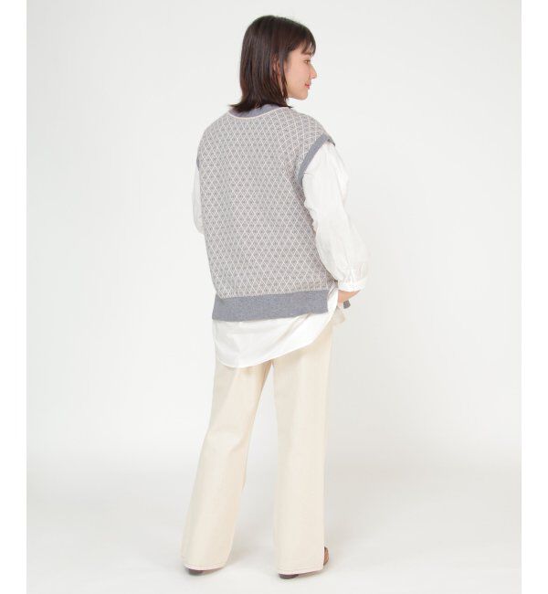 Lbc with Life「レトロジャカードニットベスト」|ニット・セーター|