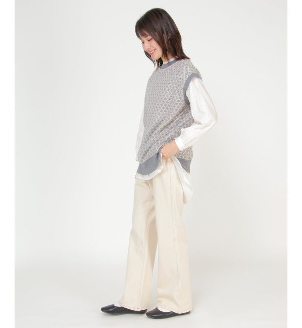 Lbc with Life「レトロジャカードニットベスト」|ニット・セーター|