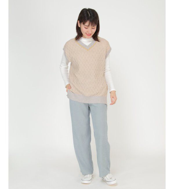 Lbc with Life「レトロジャカードニットベスト」|ニット・セーター|