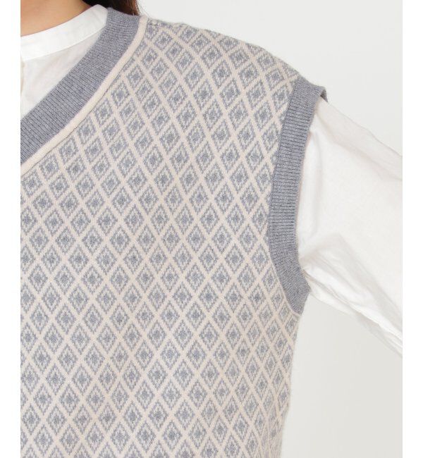Lbc with Life「レトロジャカードニットベスト」|ニット・セーター|