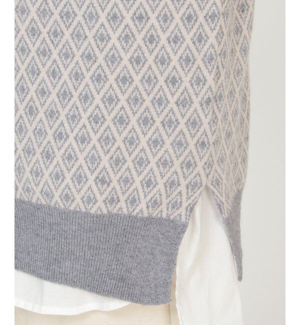 Lbc with Life「レトロジャカードニットベスト」|ニット・セーター|