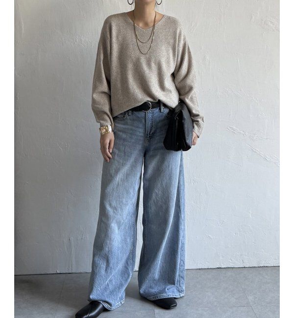 Lbc with Life「アンゴラ混Vネックニット」|カーディガン|