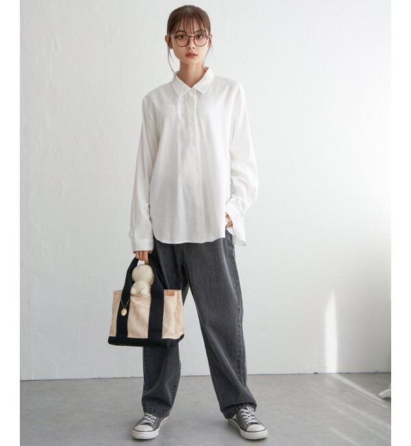 Lbc with Life「コットンRミニダブルボタンシャツ」|シャツ・ブラウス|