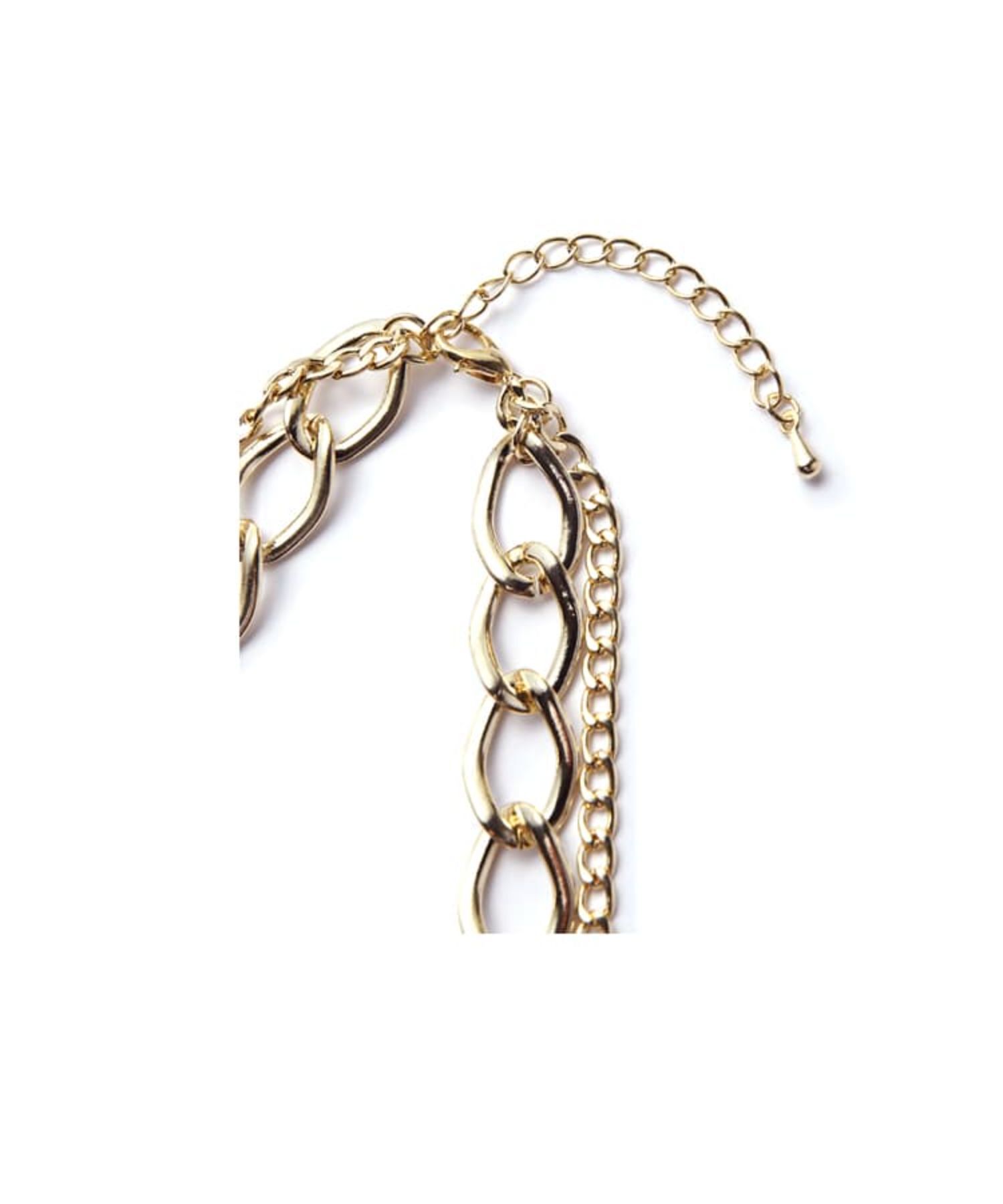 STYLE DELI「コントラスト２連チェーンネックレス」|ネックレス|