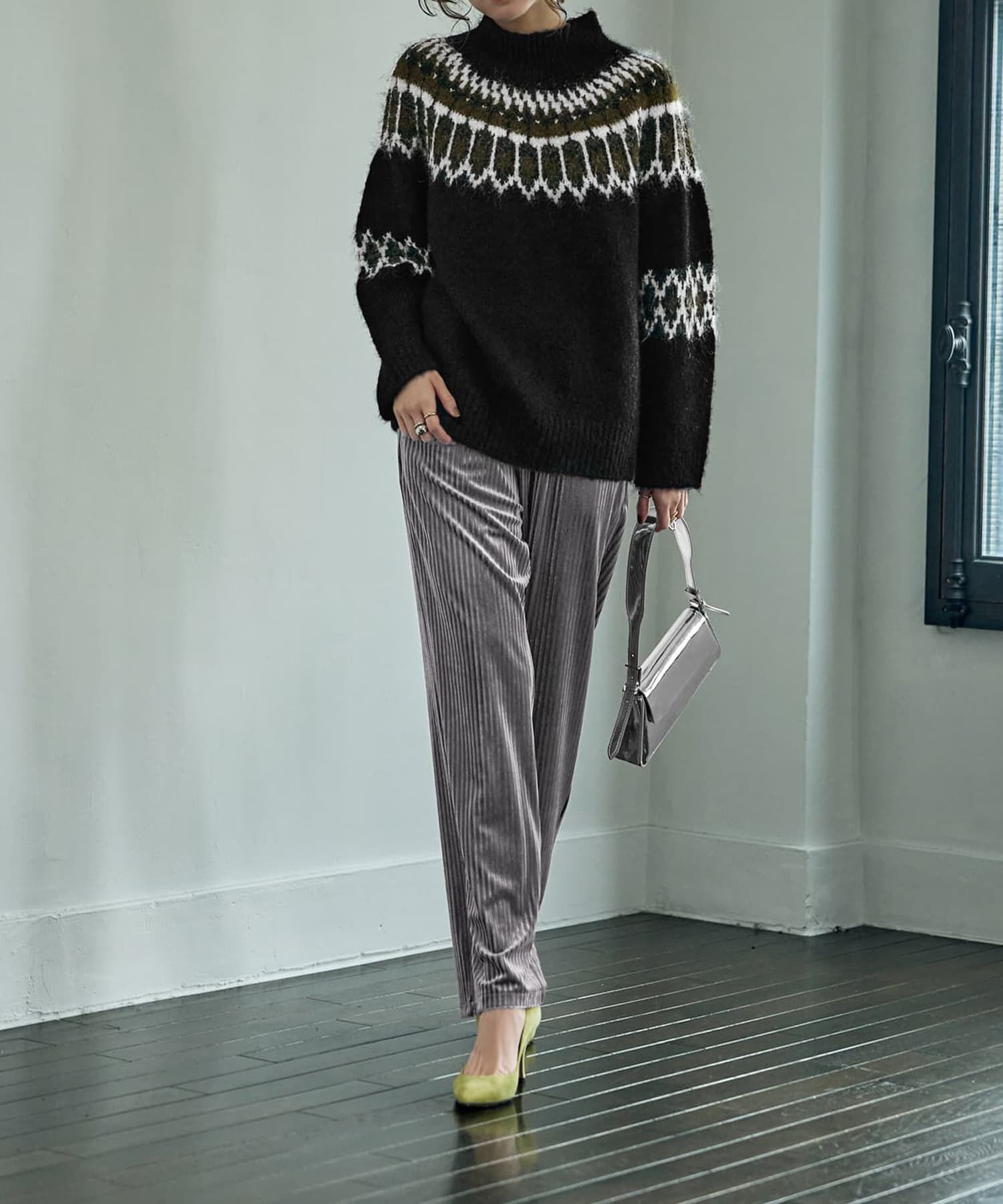 STYLE DELI「ストライプベロアリラックスパンツ」|その他|