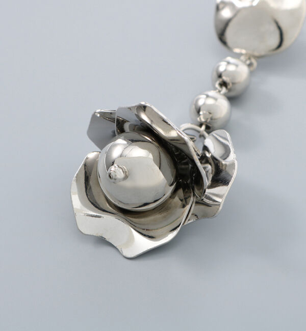 Phoebe+「【sfy】metallic pedalピアス　シルバー」|ピアス|