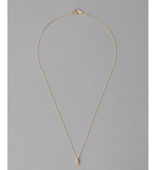 ete「K18YG フルール ダイヤモンド ネックレス（誕生石 4月）」|ネックレス|