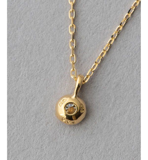 ete「K18YG フルール ダイヤモンド ネックレス（誕生石 4月）」|ネックレス|