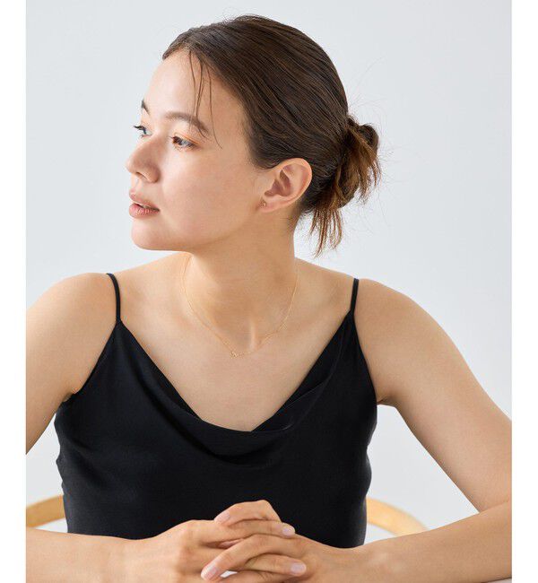 ete「K18YG リボン ピアス」|ピアス|