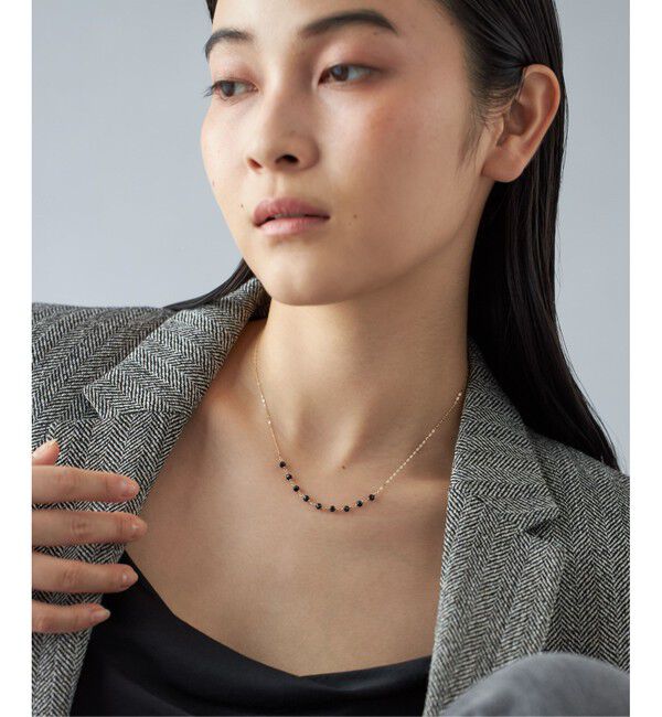 Jouete「K10YG ネックレス ブラックスピネル」|ネックレス|