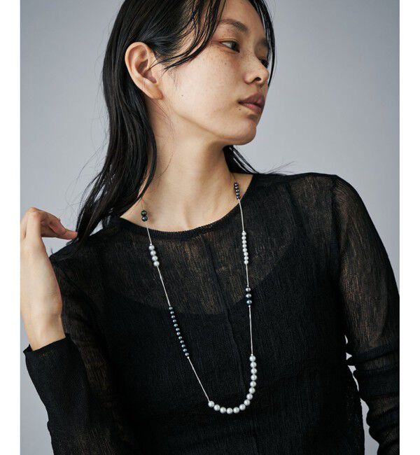 Jouete「ロング ネックレス カラーパール」|ネックレス|