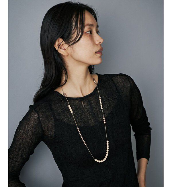 Jouete「ロング ネックレス カラーパール」|ネックレス|