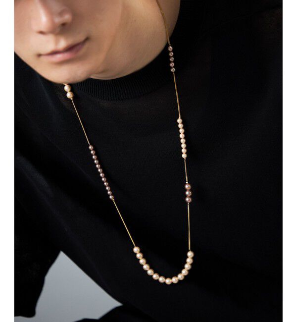 Jouete「ロング ネックレス カラーパール」|ネックレス|