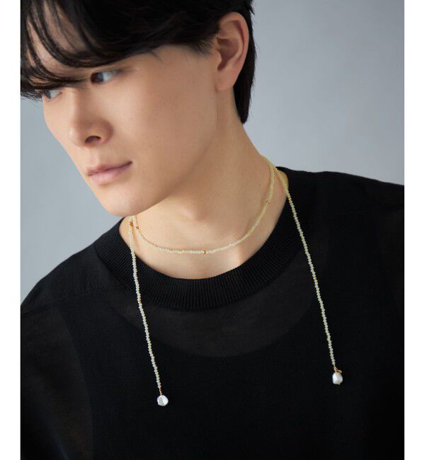 Jouete「[ラリエット] パール&times;ビーズ」|ネックレス|