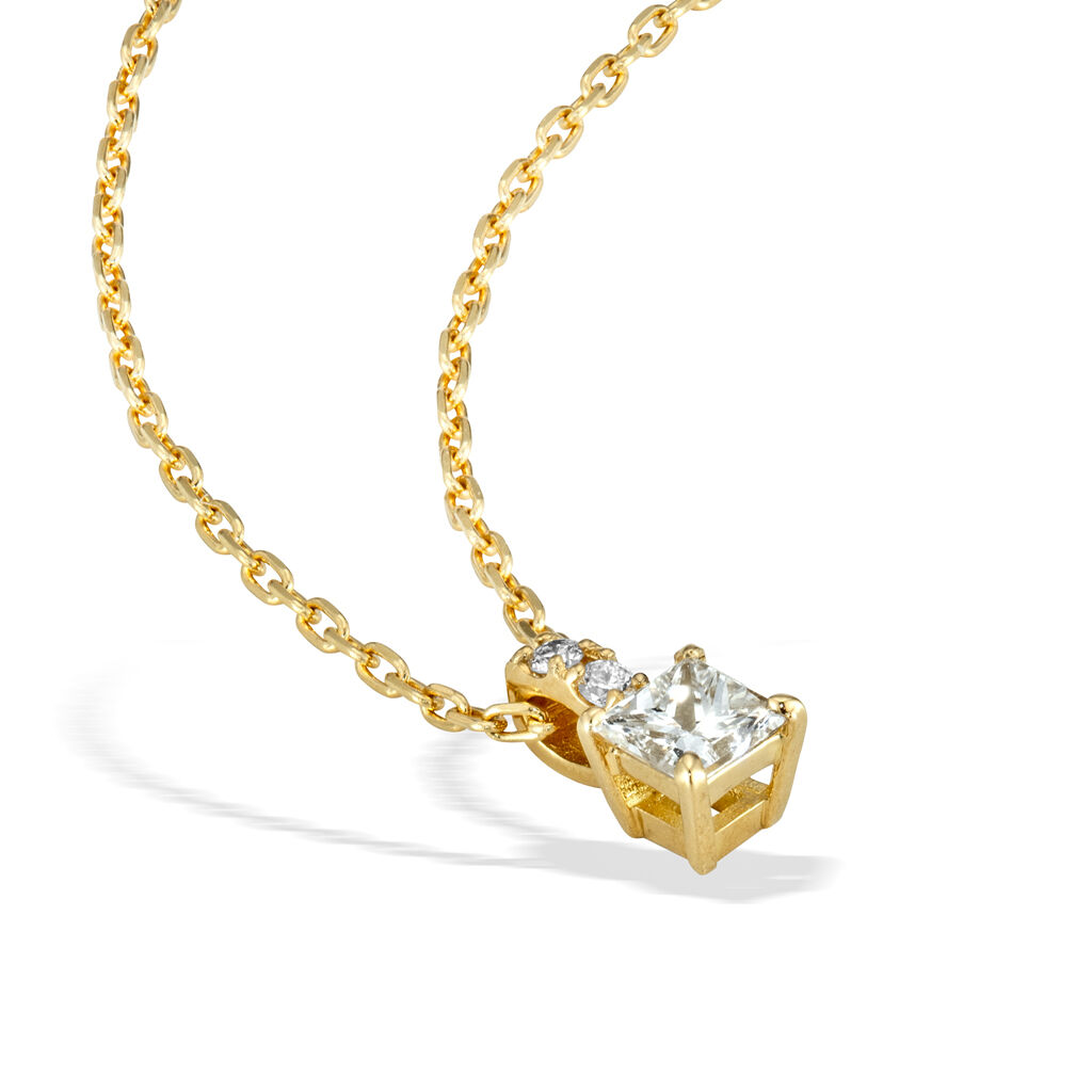 STAR JEWELRY「PRINCESS CUT DIAMONDS」|ネックレス|